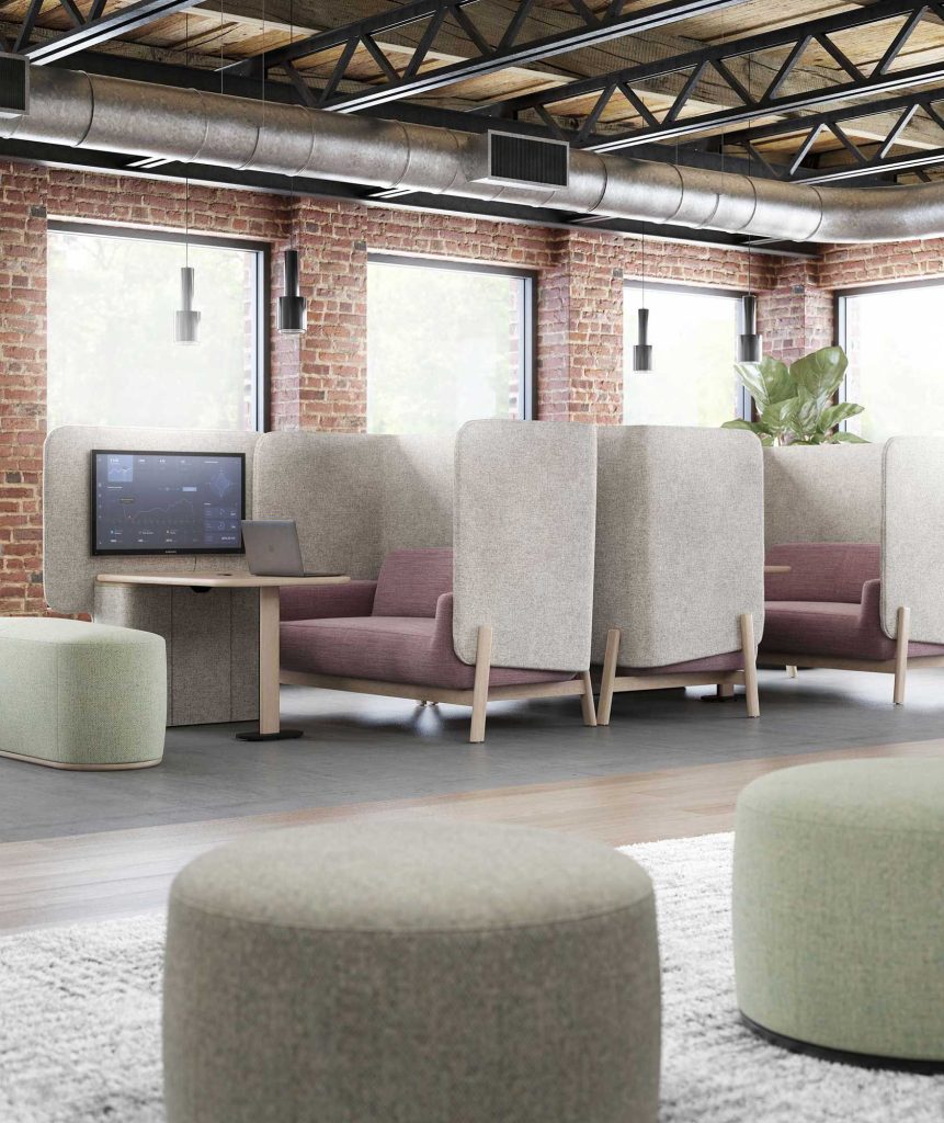 JSI Caav Workspace Enclosure and Lounge Furniture