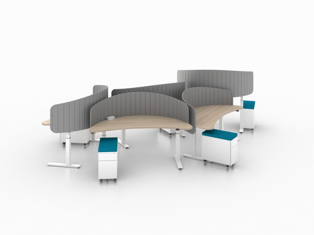 Enwork Studio Workstation and Mobile Pedestal