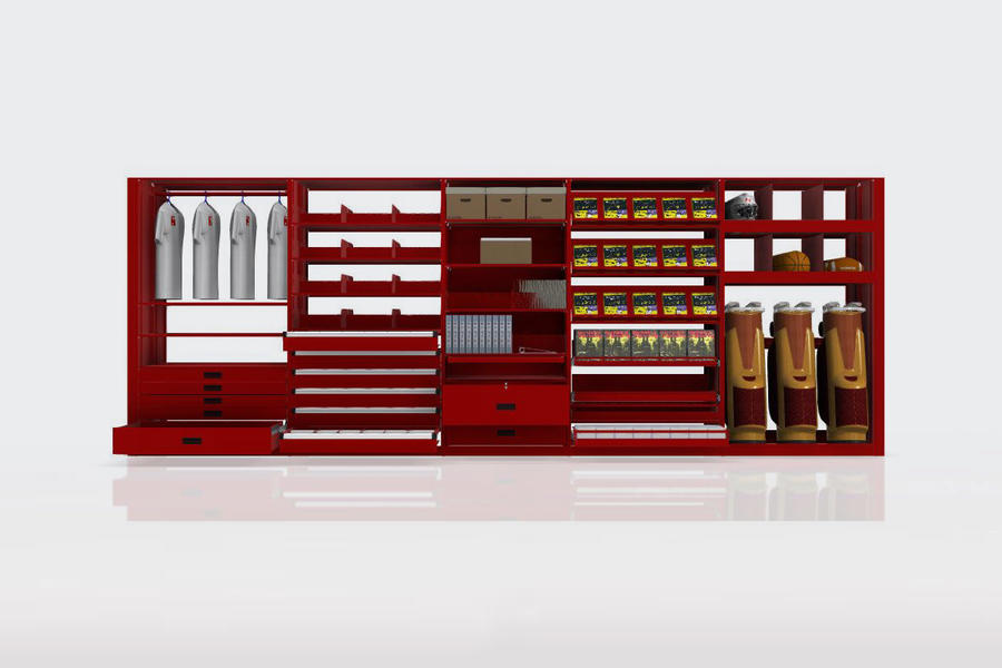 Montel Product Smartshelf Red