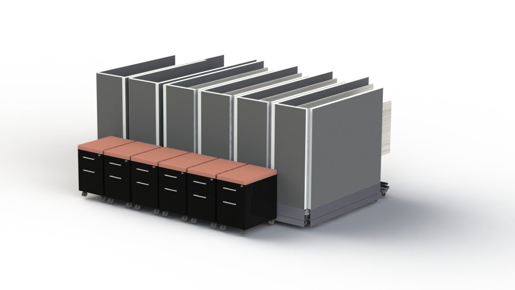 Solo Flexible Workstations by Swiftspace
