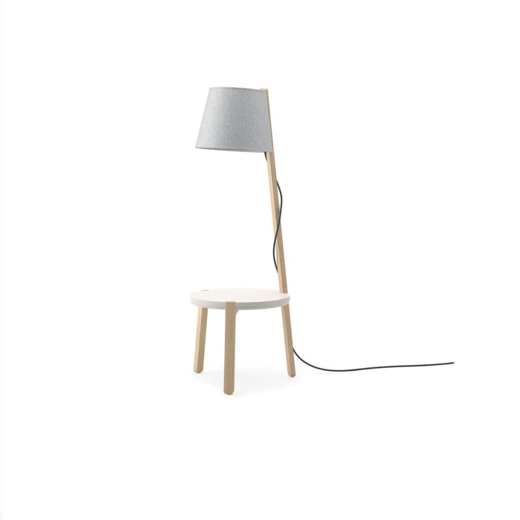 JSI Indie Side Table Lamp White